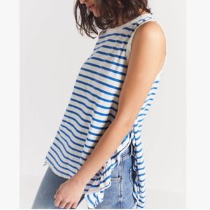 NWT Current/Elliott side slit ruffle tank 0